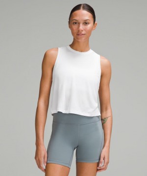 αμανικα μπλουζακια Lululemon Ultralight Waist-Length γυναικεια ασπρα | Greece-4628103