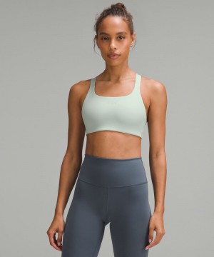 Αθλητικο Σουτιεν Lululemon Ultralu Square-Neck Workout B/C Reflective γυναικεια γκρι | Greece-7904325