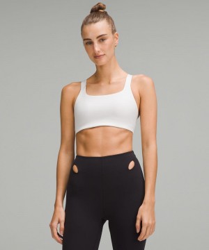 Αθλητικο Σουτιεν Lululemon Ultralu Square-Neck Workout Medium Support, B/C Cup γυναικεια ασπρα | Greece-0324965