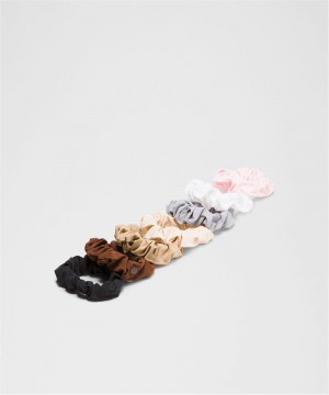 Αξεσουαρ Μαλλιων Lululemon Uplifting Scrunchies γυναικεια μαυρα Μπεζ ασπρα ασημι | Greece-5310978