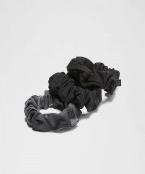Αξεσουαρ Μαλλιων Lululemon Uplifting Scrunchies γυναικεια μαυρα γκρι βαθυ γκρι μαυρα | Greece-5428713