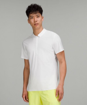μπλουζακια πολο Lululemon Vented Tennis ανδρικα ασπρα | Greece-1937486