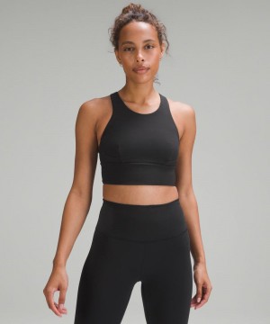 Αθλητικο Σουτιεν Lululemon Wunder Train Longline Medium Support, C/D Cup γυναικεια μαυρα | Greece-5142860