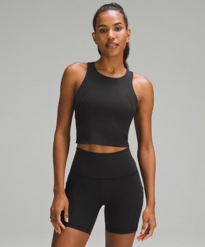 αμανικα μπλουζακια Lululemon Wunder Train Racerback γυναικεια μαυρα | Greece-4708635