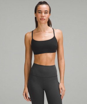 Αθλητικο Σουτιεν Lululemon Wunder Train Strappy Racer Light Support, C/D Cup γυναικεια μαυρα | Greece-1287359