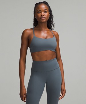 Αθλητικο Σουτιεν Lululemon Wunder Train Strappy Racer Light Support, C/D Cup γυναικεια γκρι | Greece-9843702