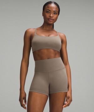 Αθλητικο Σουτιεν Lululemon Wunder Train Strappy Racer Light Support, C/D Cup γυναικεια καφε | Greece-4019853