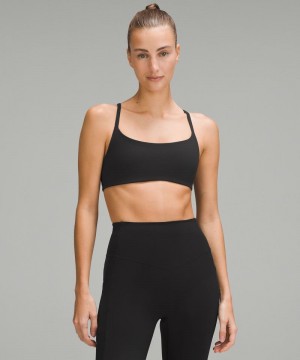 Αθλητικο Σουτιεν Lululemon Wunder Train Strappy Racer Light Support, A/B Cup γυναικεια μαυρα | Greece-7513280