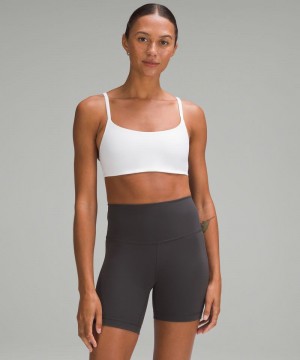 Αθλητικο Σουτιεν Lululemon Wunder Train Strappy Racer Light Support, A/B Cup γυναικεια ασπρα | Greece-9507812