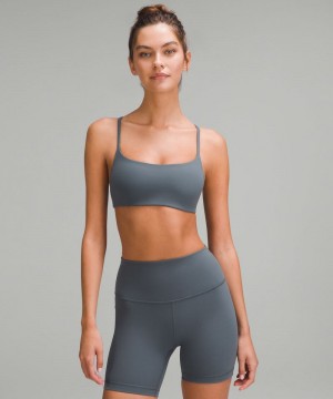 Αθλητικο Σουτιεν Lululemon Wunder Train Strappy Racer Light Support, A/B Cup γυναικεια γκρι | Greece-8754120