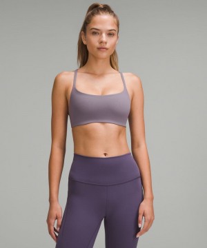 Αθλητικο Σουτιεν Lululemon Wunder Train Strappy Racer Light Support, A/B Cup γυναικεια λεβάντα | Greece-6481753