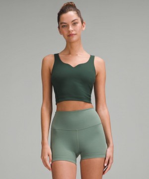αμανικα μπλουζακια Lululemon Wunder Train Sweetheart γυναικεια πρασινο | Greece-9247813
