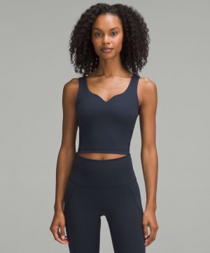 αμανικα μπλουζακια Lululemon Wunder Train Sweetheart γυναικεια σκουρο μπλε | Greece-4097852