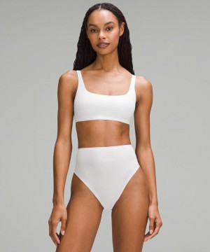 Αθλητικο Σουτιεν Lululemon Wundermost Ultra-Soft Nulu Scoop-Neck Bralette A-D Cups γυναικεια ασπρα | Greece-6905724