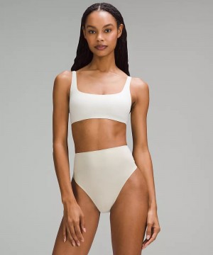 Αθλητικο Σουτιεν Lululemon Wundermost Ultra-Soft Nulu Scoop-Neck Bralette A-D Cups γυναικεια Μπεζ | Greece-9285613