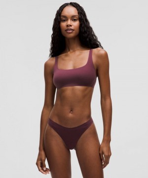 Αθλητικο Σουτιεν Lululemon Wundermost Ultra-Soft Nulu Scoop-Neck Bralette A-D Cups γυναικεια σκούρο κοκκινα | Greece-8762943