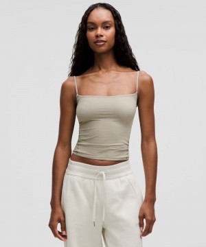 αμανικα μπλουζακια Lululemon Wundermost Ultra-Soft Nulu Spaghetti-Strap Cami γυναικεια γκρι | Greece-9846570