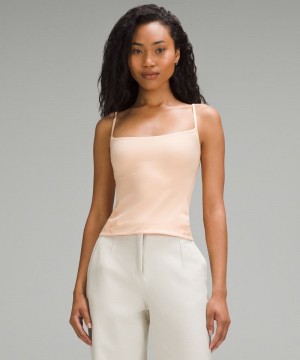 αμανικα μπλουζακια Lululemon Wundermost Ultra-Soft Nulu Spaghetti-Strap Cami γυναικεια κοραλι | Greece-9754631