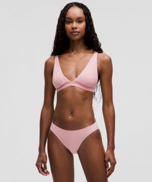 Αθλητικο Σουτιεν Lululemon Wundermost Ultra-Soft Nulu Triangle Bralette A-D Cups γυναικεια ροζ | Greece-2537846