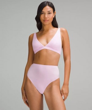 Αθλητικο Σουτιεν Lululemon Wundermost Ultra-Soft Nulu Triangle Bralette A–D Cups γυναικεια ροζ | Greece-8574260