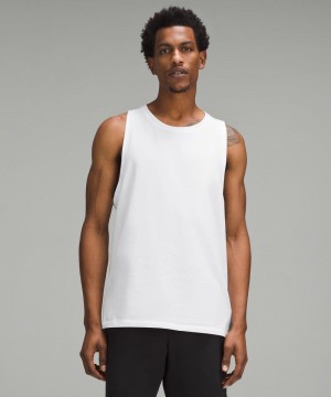 αμανικα μπλουζακια Lululemon Zeroed In Tank ανδρικα ασπρα | Greece-3852147
