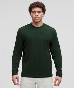 μακρυμανικα μπλουζακια Lululemon Zeroed In ανδρικα πρασινο | Greece-5197438