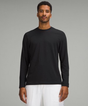 μακρυμανικα μπλουζακια Lululemon Zeroed In ανδρικα μαυρα | Greece-5941837