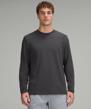 μακρυμανικα μπλουζακια Lululemon Zeroed In ανδρικα βαθυ γκρι | Greece-2894650