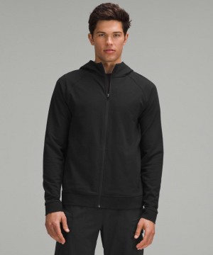 Φουτερ με Κουκουλα Lululemon City Sweat Full-Zip ανδρικα μαυρα | Greece-8097345