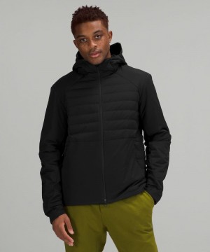 Φουτερ με Κουκουλα Lululemon Down for It All 700-Down-Fill ανδρικα μαυρα | Greece-9362510