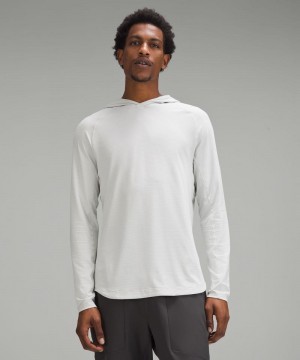 Φουτερ με Κουκουλα Lululemon License to Train ανδρικα ασπρα | Greece-3261740