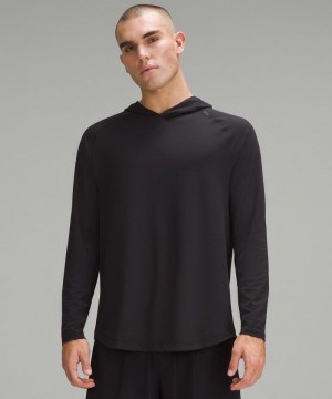 Φουτερ με Κουκουλα Lululemon License to Train ανδρικα μαυρα | Greece-3907821