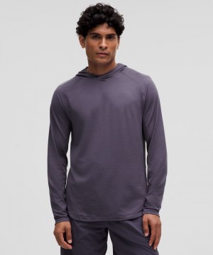 Φουτερ με Κουκουλα Lululemon License to Train ανδρικα βαθυ γκρι | Greece-1036784