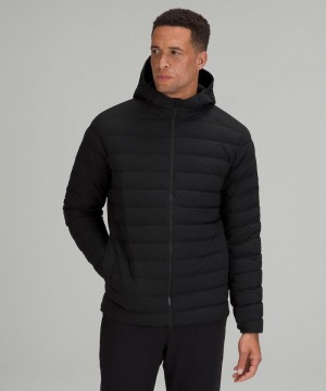 Φουτερ με Κουκουλα Lululemon Navigation 700-Down-Fill ανδρικα μαυρα | Greece-5893401