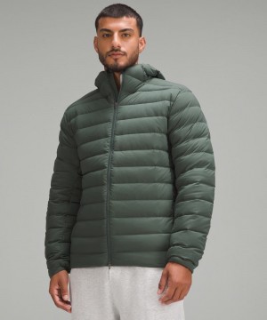 Φουτερ με Κουκουλα Lululemon Navigation 700-Down-Fill ανδρικα σκούρο πρασινο | Greece-7508396