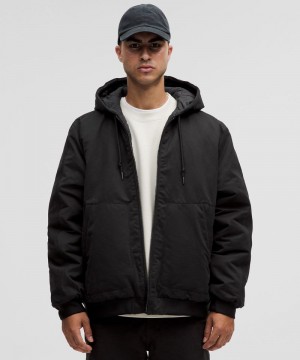 Φουτερ με Κουκουλα Lululemon Reversible Insulated ανδρικα μαυρα | Greece-6324185
