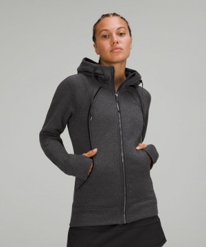 Φουτερ με Κουκουλα Lululemon Scuba Full-Zip Plush γυναικεια μαυρα μαυρα | Greece-1605243