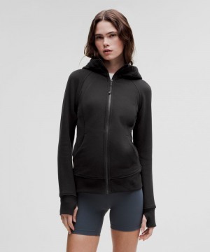 Φουτερ με Κουκουλα Lululemon Scuba Full-Zip γυναικεια μαυρα | Greece-4327018