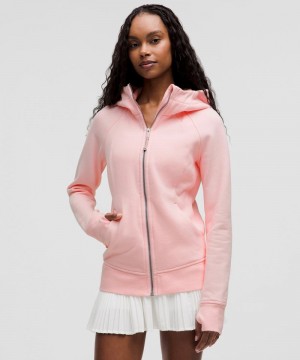 Φουτερ με Κουκουλα Lululemon Scuba Full-Zip γυναικεια ροζ | Greece-7241806