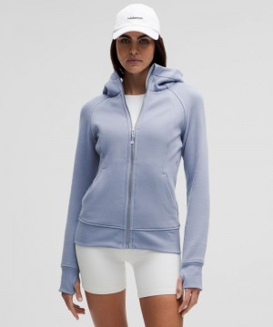 Φουτερ με Κουκουλα Lululemon Scuba Full-Zip γυναικεια μπλε | Greece-8120359
