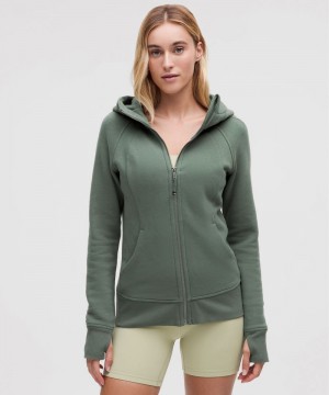 Φουτερ με Κουκουλα Lululemon Scuba Full-Zip γυναικεια σκούρο πρασινο | Greece-3845762