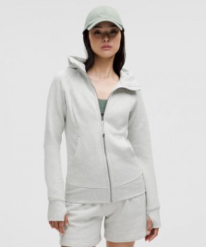 Φουτερ με Κουκουλα Lululemon Scuba Full-Zip γυναικεια ανοιχτο γκρι | Greece-7368092