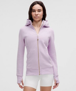 Φουτερ με Κουκουλα Lululemon Scuba Full-Zip γυναικεια μωβ χρυσο χρωμα | Greece-8745093