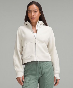 Φουτερ με Κουκουλα Lululemon Scuba Oversized Full-Zip γυναικεια Μπεζ | Greece-2465917