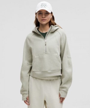 Φουτερ με Κουκουλα Lululemon Scuba Oversized Half-Zip γυναικεια γκρι | Greece-4369851