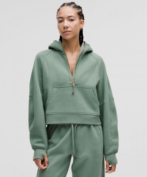 Φουτερ με Κουκουλα Lululemon Scuba Oversized Half-Zip γυναικεια μπλε χρυσο χρωμα | Greece-1368097
