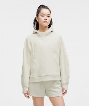 Φουτερ με Κουκουλα Lululemon Scuba Oversized Side-Slit γυναικεια Μπεζ | Greece-9602743