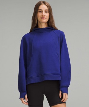 Φουτερ με Κουκουλα Lululemon Scuba Oversized Side-Slit γυναικεια μπλε | Greece-0412786