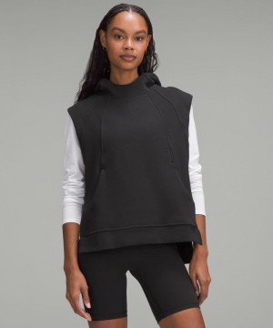 Φουτερ με Κουκουλα Lululemon Scuba Pullover Sleeveless γυναικεια μαυρα | Greece-7169405