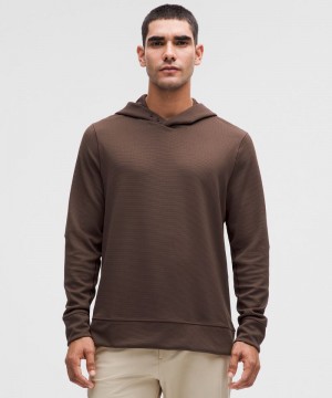 Φουτερ με Κουκουλα Lululemon Shift Stitch Classic-Fit ανδρικα σοκολάτα | Greece-2683015